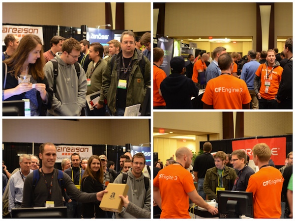 The crowd at the CFEngine Booth @ LISA
11