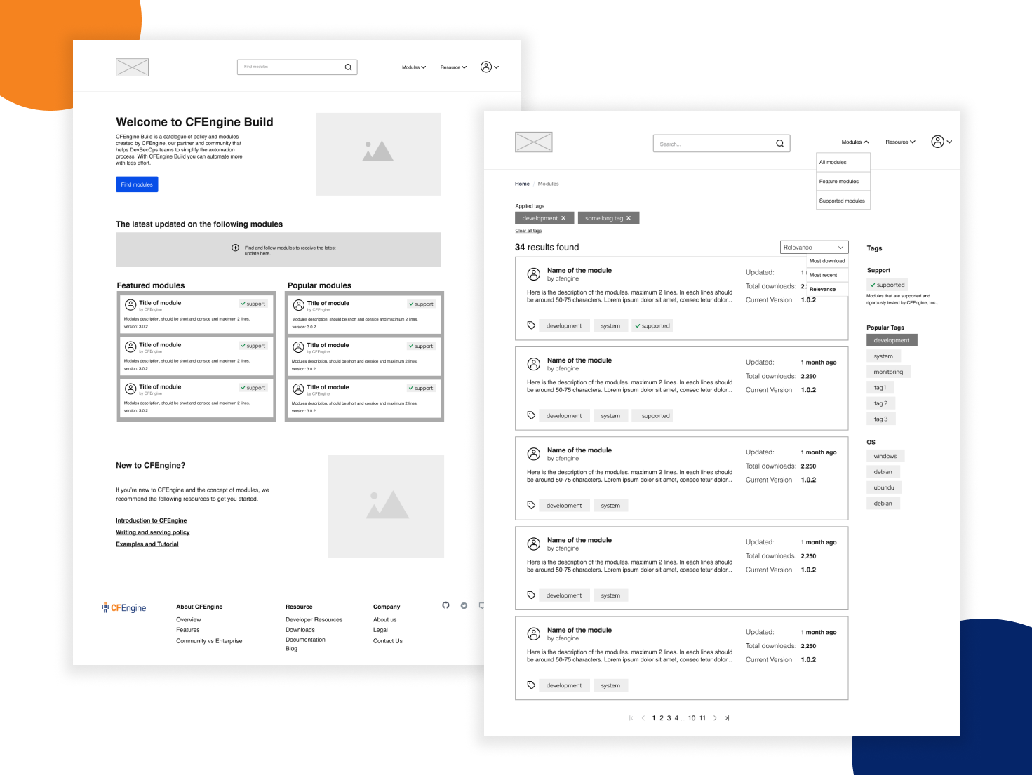 CFEngine build wireframe